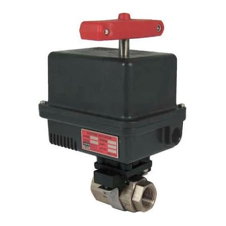 Gemini Valve Gemini Valve 316 S/S Barstock Ball Valve W/600 Series 24DC Electric Actuator, 1-1/2" 1-1/2 86-6-RT-6-630-24DC-EMK-6-630